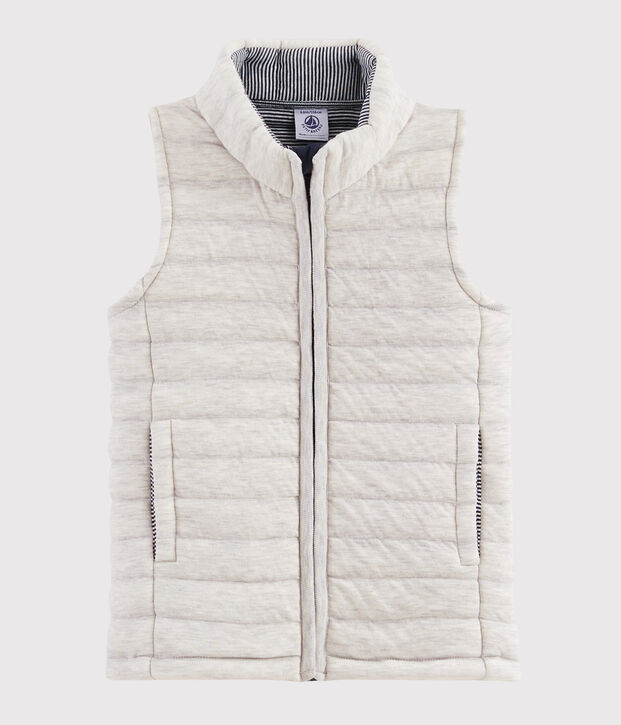 Blouson sans manche fille/gar&ccedil;on gris chin&eacute; clair