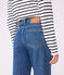 Pantalon droit en denim Femme bleu DENIM MOYEN