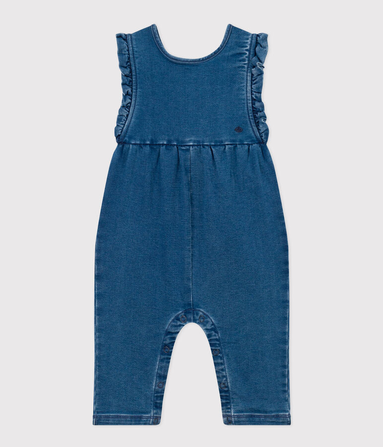 Combinaison en denim b&eacute;b&eacute;. bleu JEAN