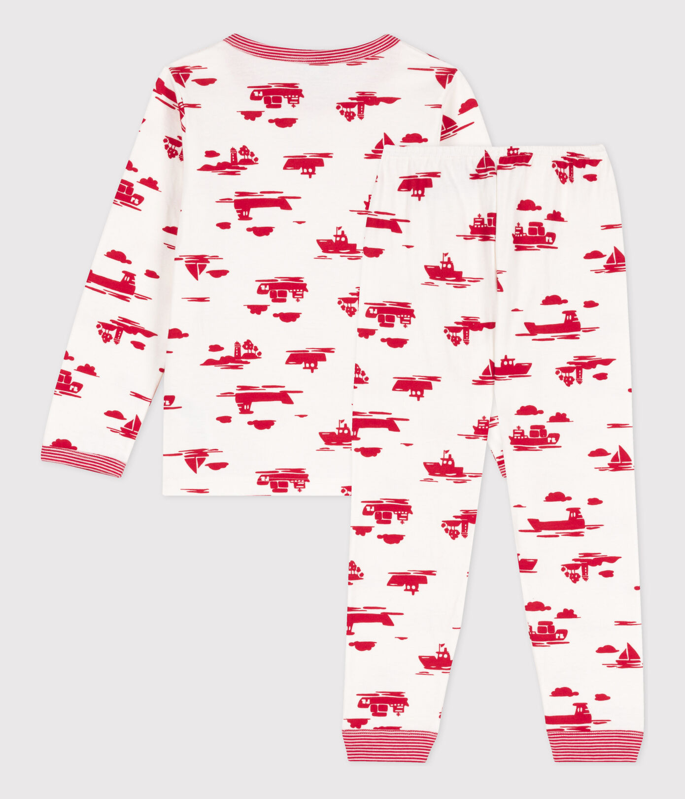 Pyjama Bébé Petit Bateau En Tubique - Matière Douce Et Moelleuse - Boutons-pression Devant Et Entrejambe