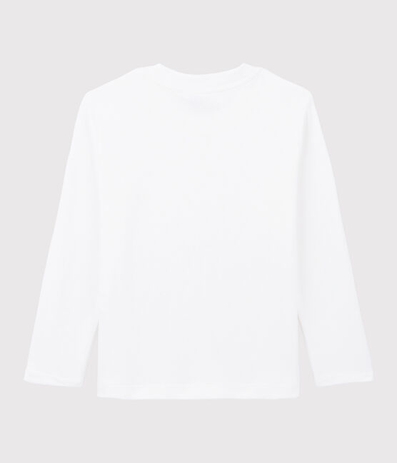 Tee-shirt en coton enfant fille - garçon blanc MARSHMALLOW