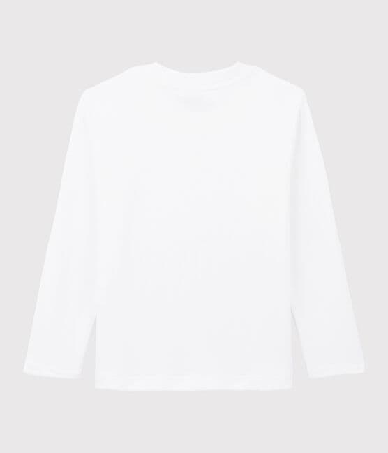 Tee-shirt en coton enfant fille - garçon blanc MARSHMALLOW