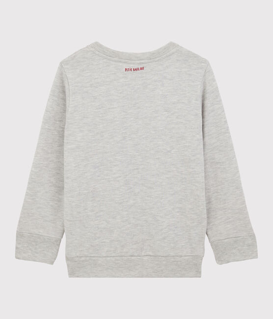 Sweat en molleton enfant fille / garçon gris BELUGA/bleu MEDIEVAL