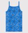 Chemise à bretelles L'ICONIQUE en coton BIO Femme bleu BRASIER/blanc MULTICO