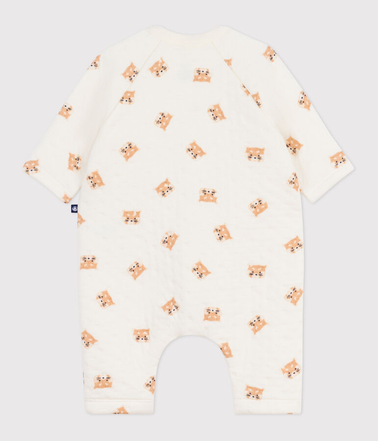 Combinaison b&eacute;b&eacute; en coton, imprim&eacute; pandas roux MILK/ MULTICO