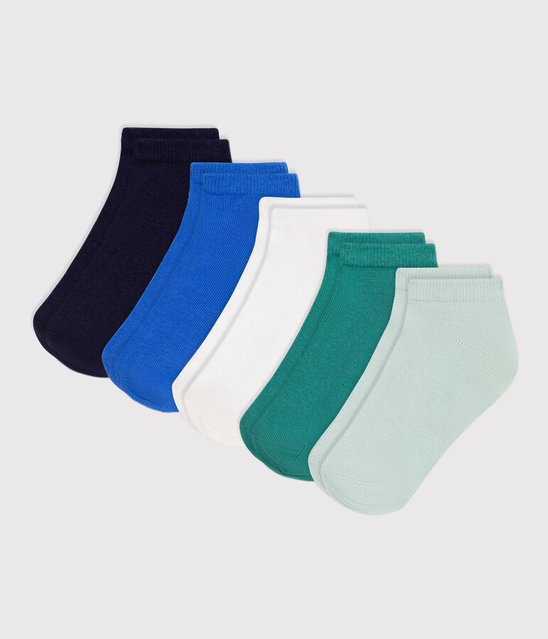 5 paires de chaussettes enfant en coton unies variante 1