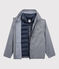 Coupe-vent 3 en 1 recyclé Femme bleu SMOKING/blanc MARSHMALLOW