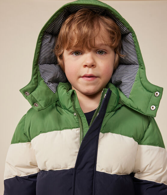 Doudoune enfant garçon bleu SMOKING/blanc MULTICO