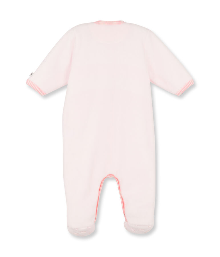 Combichaud b&eacute;b&eacute; fille en polaire rose Vienne