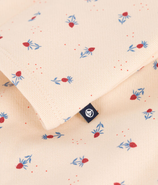 Ensemble bébé deux pièces en coton blanc AVALANCHE/ MULTICO
