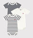 Lot de 3 bodies manches courtes bébé