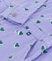 Combinaison enfant en coton imprim&eacute;e &agrave; c&oelig;urs violet/multicouleur