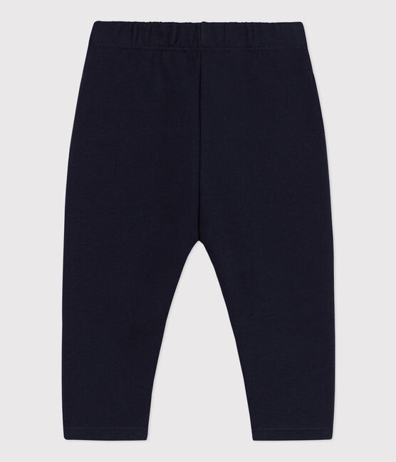 Pantalon bébé en molleton uni bleu SMOKING