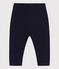 Pantalon bébé en molleton uni bleu SMOKING