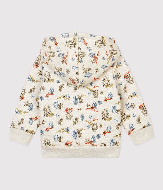Cardigan matelassé bébé. beige MONTELIMAR/blanc MULTICO
