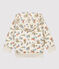 Cardigan matelassé bébé. beige MONTELIMAR/blanc MULTICO
