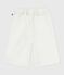 Bermuda short enfant en coton uni blanc