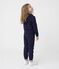 Sweatshirt &agrave; capuche zipp&eacute; enfant en coton bleu marine