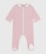 Pyjama bébé en velours avec col
