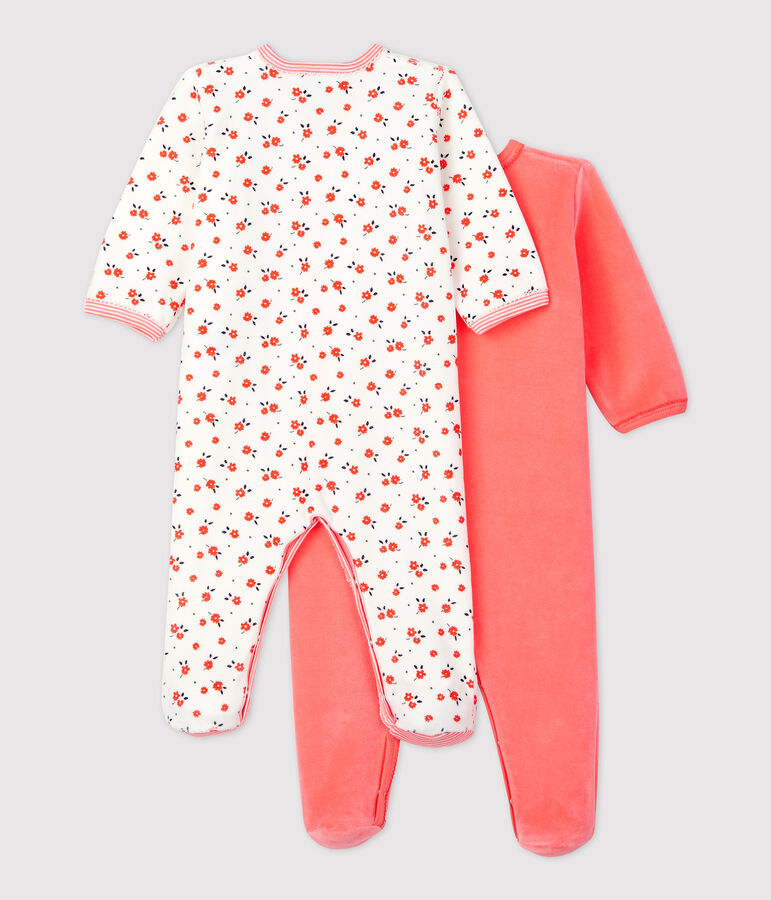 Lot de 2 dors-bien b&eacute;b&eacute; en velours multicouleur