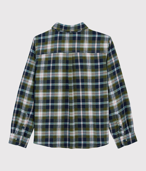 Chemise à carreaux enfant garçon bleu SMOKING/blanc MULTICO