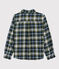 Chemise à carreaux enfant garçon bleu SMOKING/blanc MULTICO