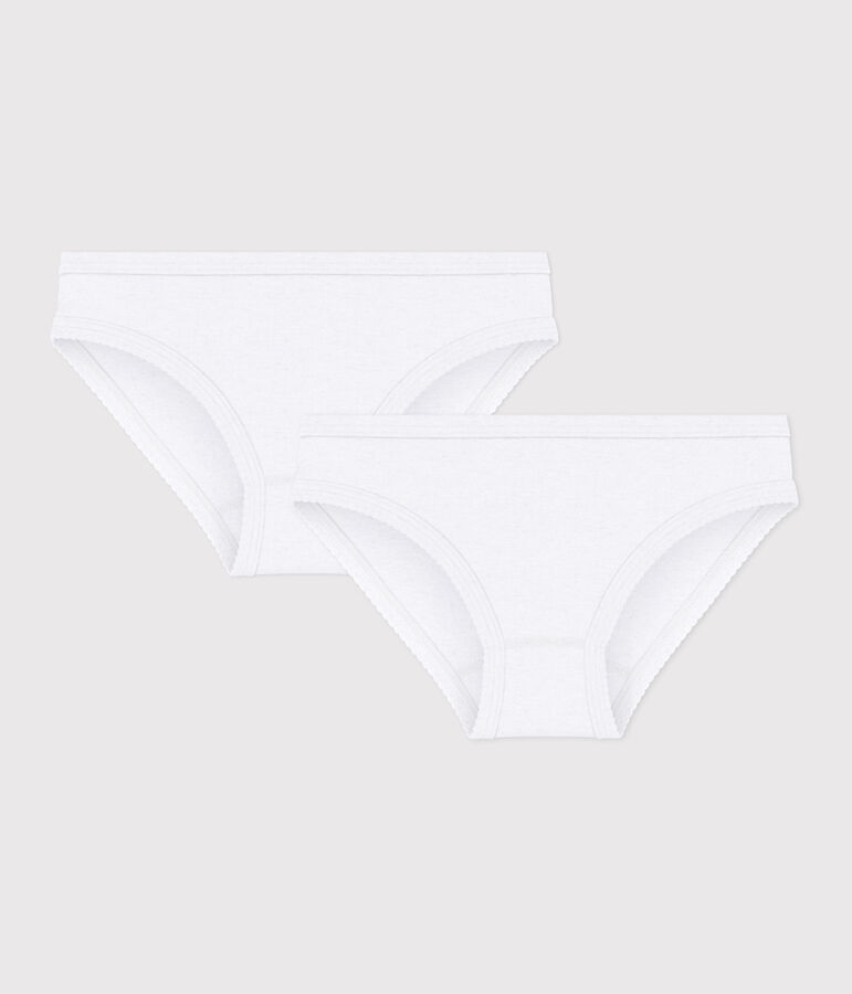 Lot de 2 culottes blanches petite fille variante 1