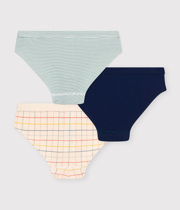 Lot de 3 slips en coton enfant multicouleur