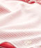 Tee-shirt bébé fille rayé blanc MARSHMALLOW/rose PETAL
