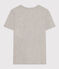 Tee-shirt LE DROIT col rond en coton Femme gris CHATON CHINE