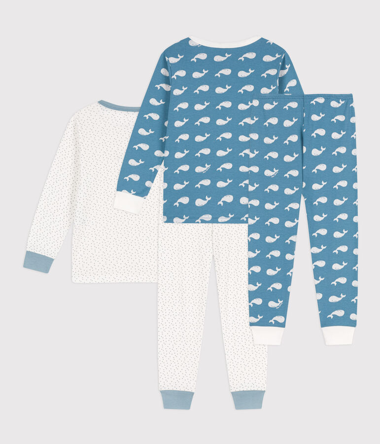 Lot de 2 pyjamas baleines en coton petit gar&ccedil;on variante 1