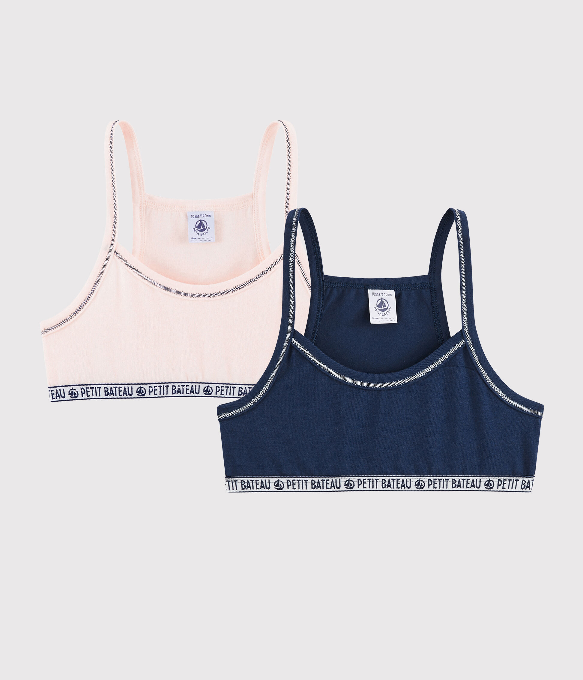 Lot de brassières de sport petite fille variante Petit Bateau