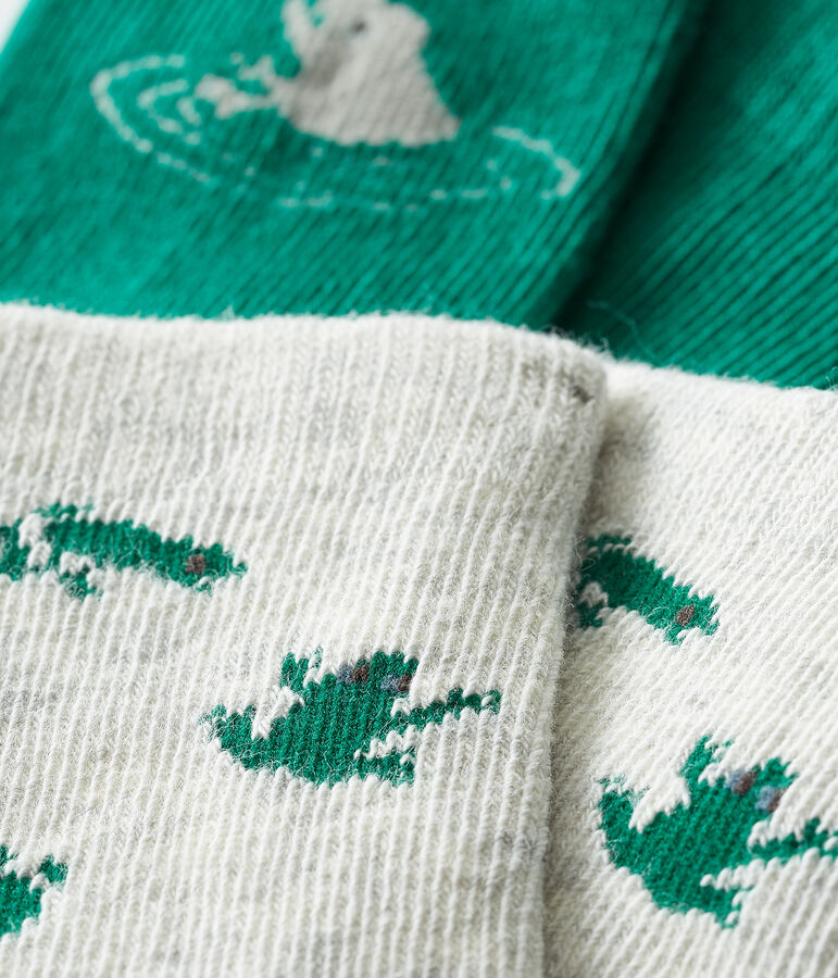 Lot de 2 paires de chaussettes b&eacute;b&eacute; gar&ccedil;on multicouleur