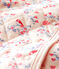 Cardigan bébé en tubique matelassé rose FLEUR/blanc MULTICO