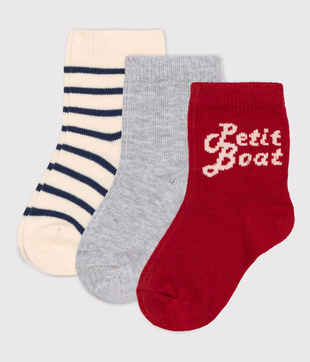 Lot de 3 paires de chaussettes b&eacute;b&eacute; multicouleur