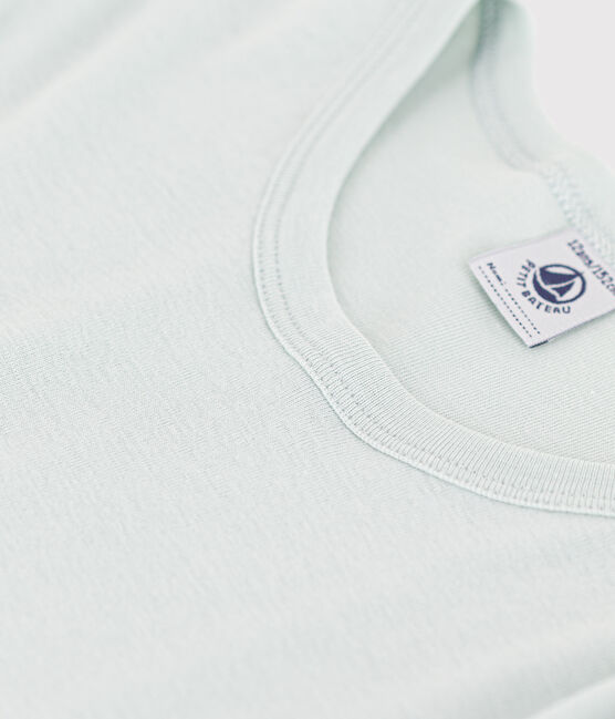 Tee Shirt manches longues en coton bleu AGLA