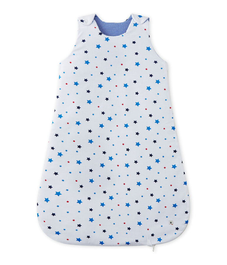 Gigoteuse b&eacute;b&eacute; gar&ccedil;on blanc ECUME/blanc MULTICO