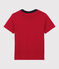 Tee-shirt manches courtes en coton enfant garçon rouge TERKUIT