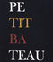 Tee shirt sérihraphie texte pour femme bleu SMOKING