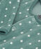 Pyjama bébé étoiles en velours bleu BRUT/blanc MARSHMALLOW