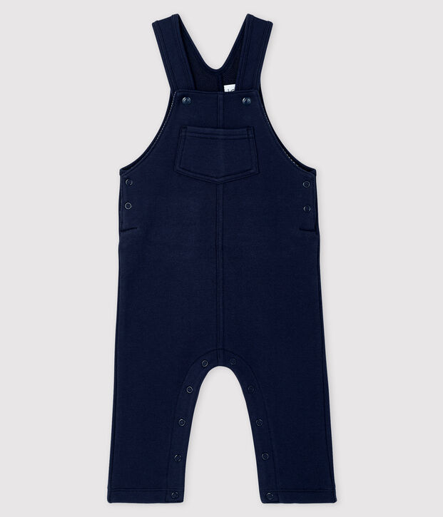 Salopette longue b&eacute;b&eacute; gar&ccedil;on bleu marine