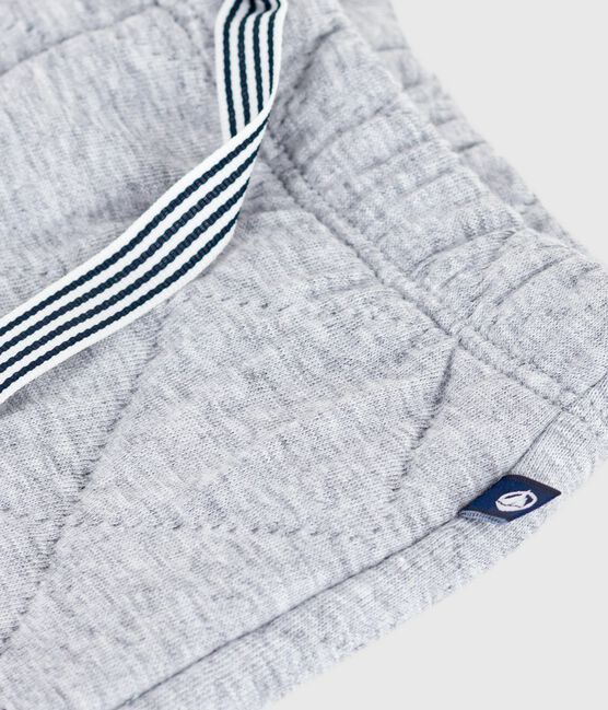 Pantalon bébé en coton épais uni gris FUMEE CHINE