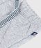 Pantalon bébé en coton épais uni gris FUMEE CHINE