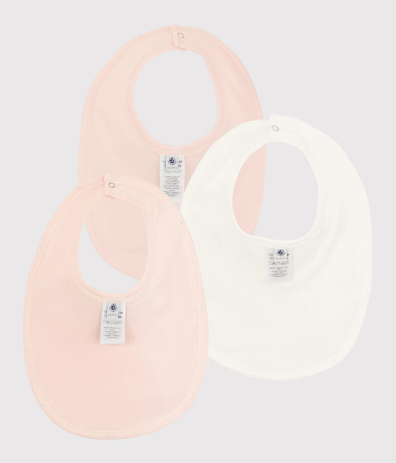 Lot de 3 bavoirs Paris b&eacute;b&eacute; en c&ocirc;te multicouleur