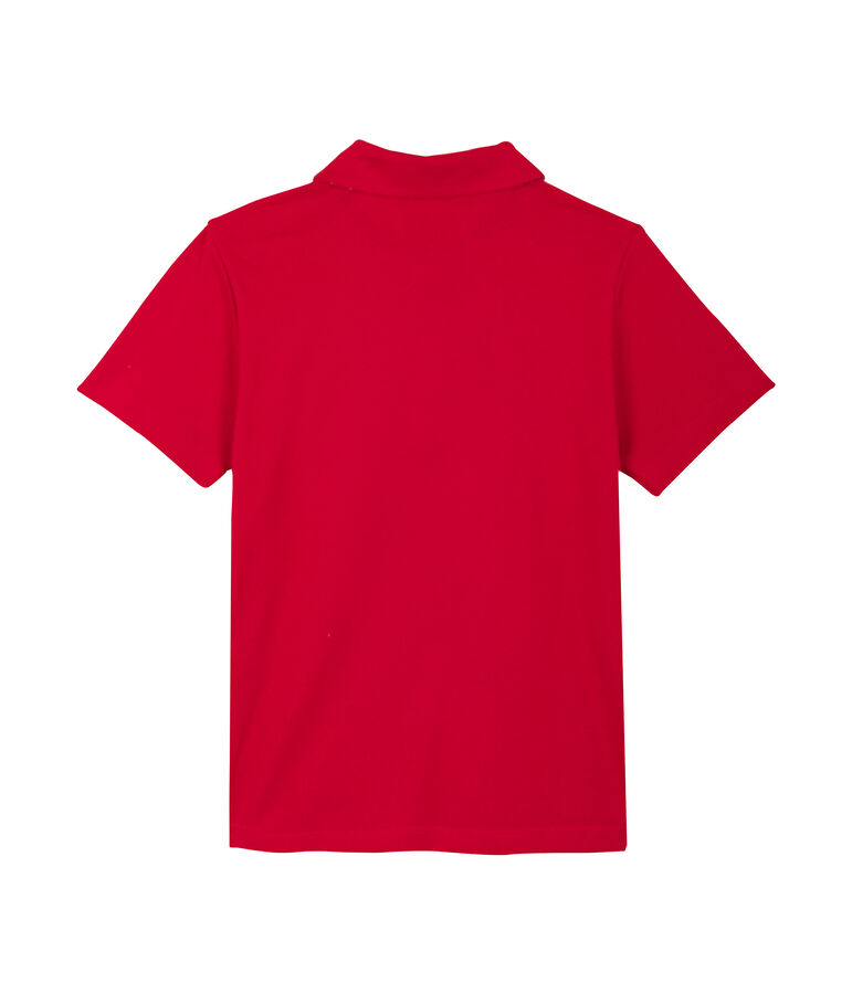 Polo enfant gar&ccedil;on rouge