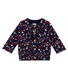 Cardigan bébé fille en tubique matelassé imprimé