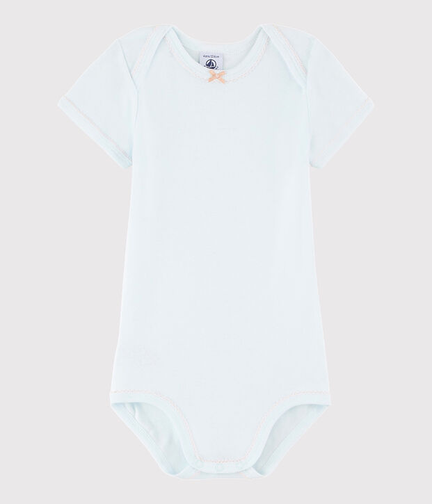 Body manches courtes b&eacute;b&eacute; fille bleu
