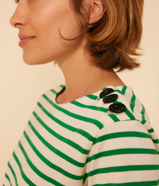 Marinière boutonnée en coton Femme AVALANCHE/ PRADO