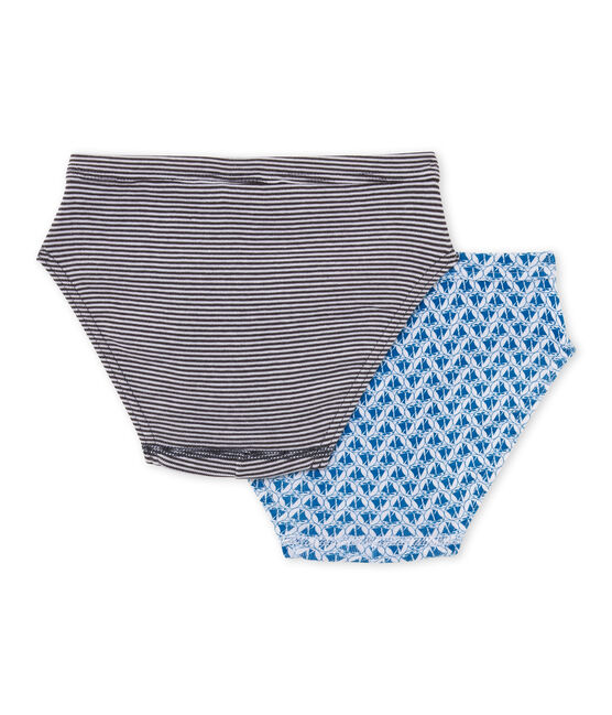 Lot de 2 slips garçon blanc .
