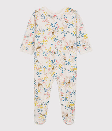 PETIT BATEAU - Dors-bien bébé fleurs en molleton